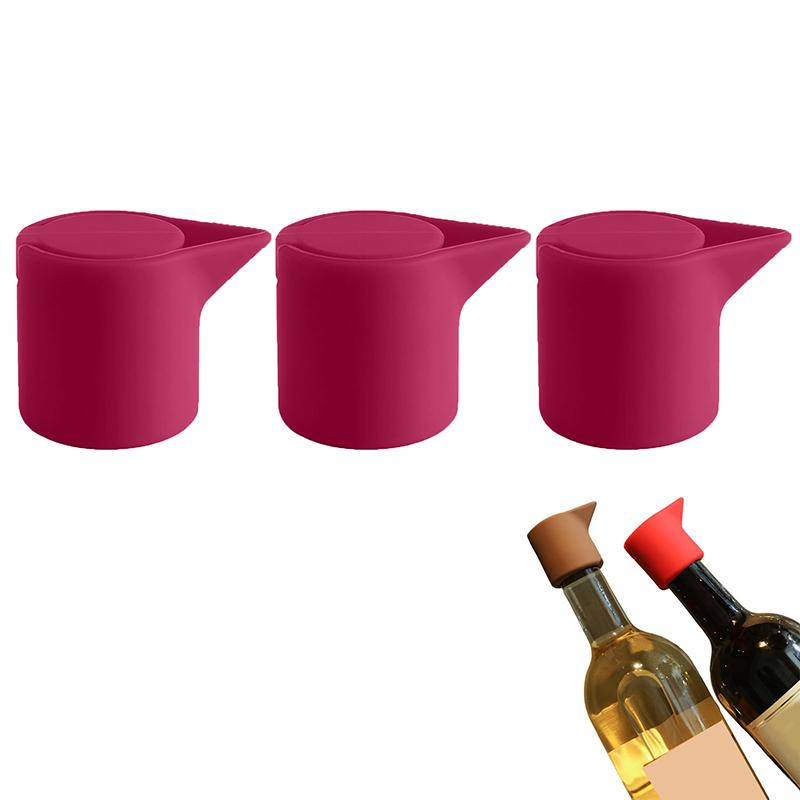 

Ultimate Leakproof Wine & Champagne Stopper Set,Durable Silicone Beverage Bottle Sealers, Airtight Portable Wine Savers