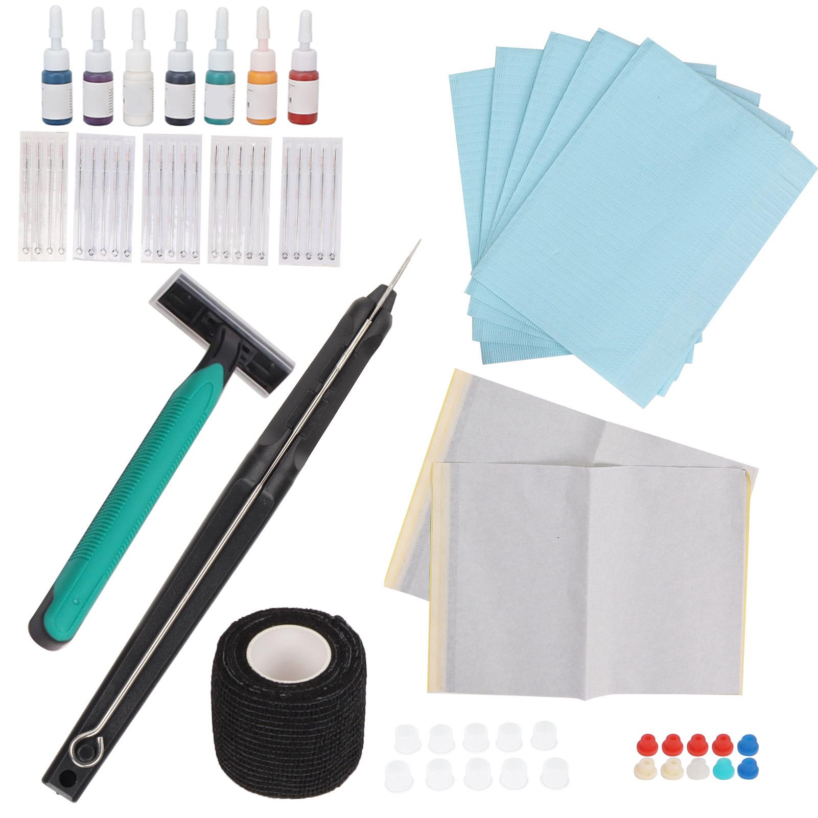 

Ручка для татуировки своими руками, иглы для татуировки из нержавеющей стали, эластичные бинты, чернила для татуировки, традиционная татуировка