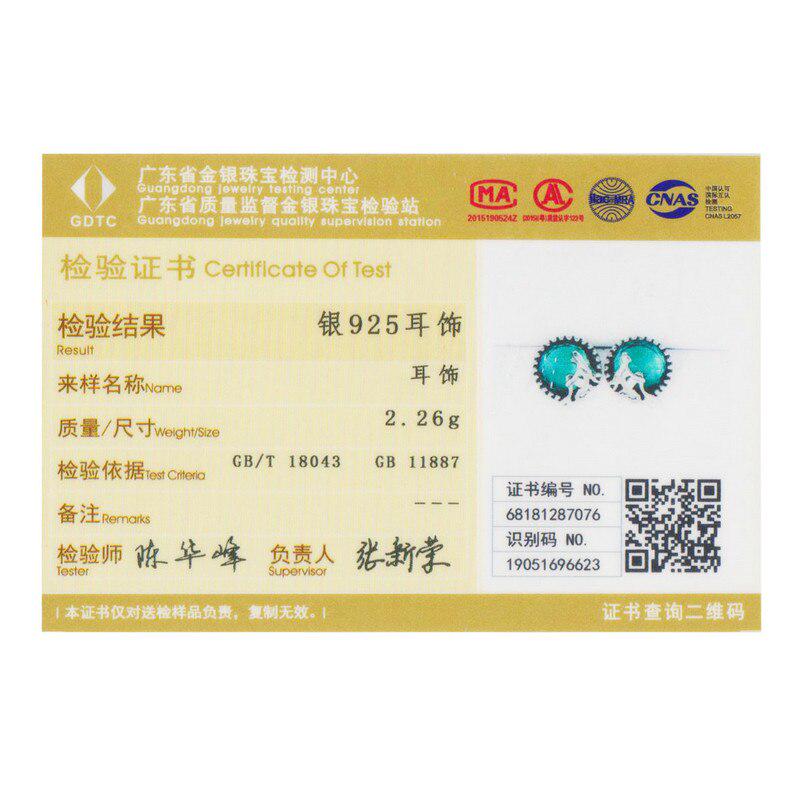 Bamoer Ekte 100 % 925 Sterling Sølv Vintage Elegance øredobber Clear CZ For kvinner Fine smykker