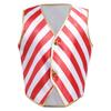 Unisex Kids Party Vest Christmas Striped Costume Waistcoat with Button Front for Performance