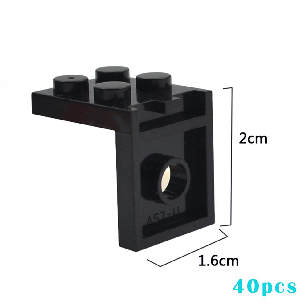 40PCS 2X2 Dots Figures Stand Base Plate Holder Wall DIY MOC Showcase Bracket Building Blocks 3956 Kids Toys Christmas Gifts