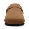 Fashion Litfun New Men's Clogs Genuine Suede Mules Slippers Fashion Men's Cork Sandals With Arch Support Classic Men Cork Footbed Clogs