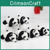 Adorable Plush Panda Keychain 10cm Soft Short Plush Toy With Pp Cotton Filling