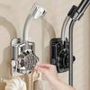 No Drilling Shower Head Holder Adjustable Wall Mount Base for Shower Head Lotus Head Fixing Bracket Bathroom Accessory