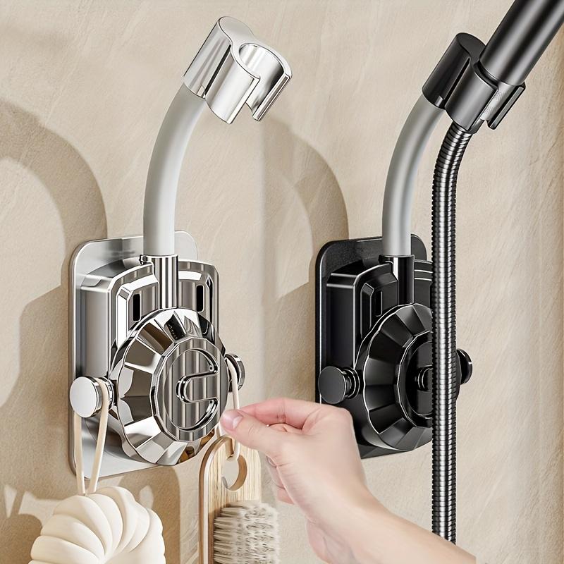No Drilling Shower Head Holder Adjustable Wall Mount Base for Shower Head Lotus Head Fixing Bracket Bathroom Accessory