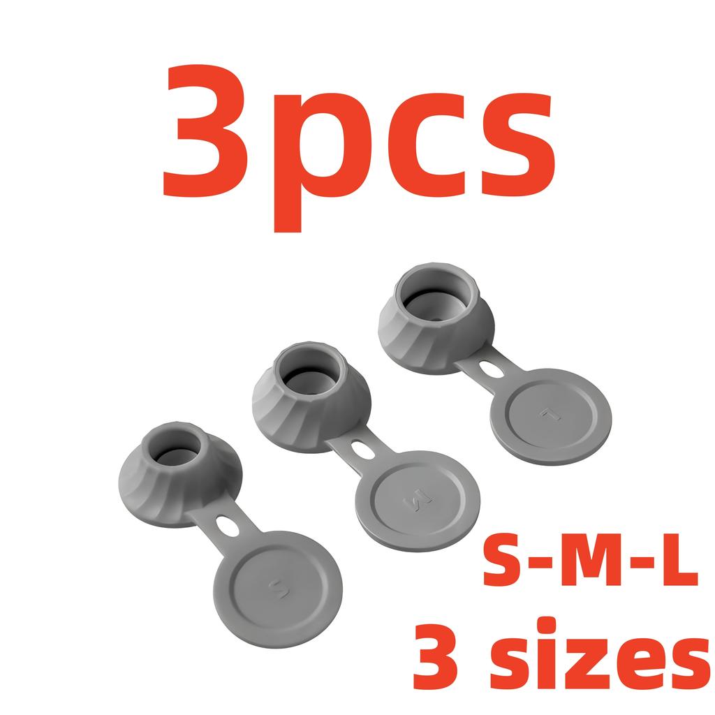 3pcs Inverted leak proof bottle cap, bathroom shower gel, shampoo leak proof sealed bottle cap