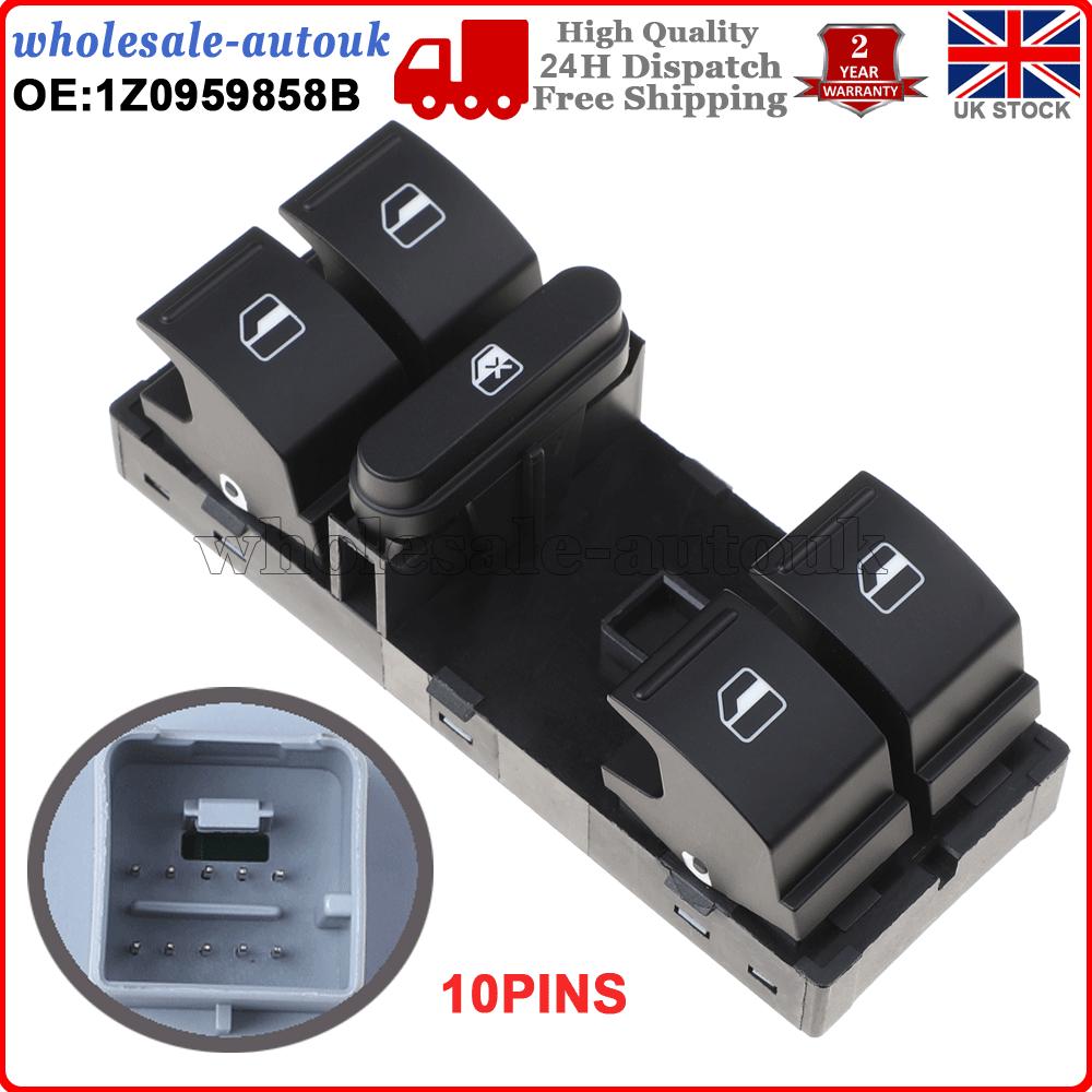 ELECTRIC WINDOW SWITCH UNIT BUTTONS FRONT RIGHT 1Z0959858B For SKODA OCTAVIA