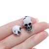 30pcs/Lot Skull Beads Acrylic Spacer Bead for Bracelet Necklace Earrings DIY Jewelry Making Accessories Halloween Decoration