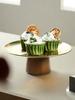 French Chic Dessert Stand: Elegant Afternoon Tea & Snack Tray for Luxurious Living Rooms