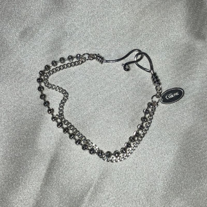 

fillow layered glitter bracelet silver