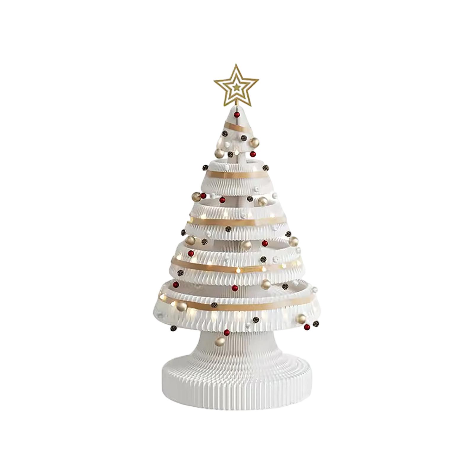 

Бумажное украшение на рождественскую елку, Праздничный креативный настольный, Гостиная, Домашнее окно One Size белый