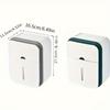 1pc Double Layer Bathroom Tissue Holder, Wall Mounted Plastic Tissue Box with Drawer, Strong Waterproof, No Drilling Required, Rectangle Shape