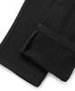 KULTE Men'S Fleece-Lined Elastic Waist Chino Pants Black