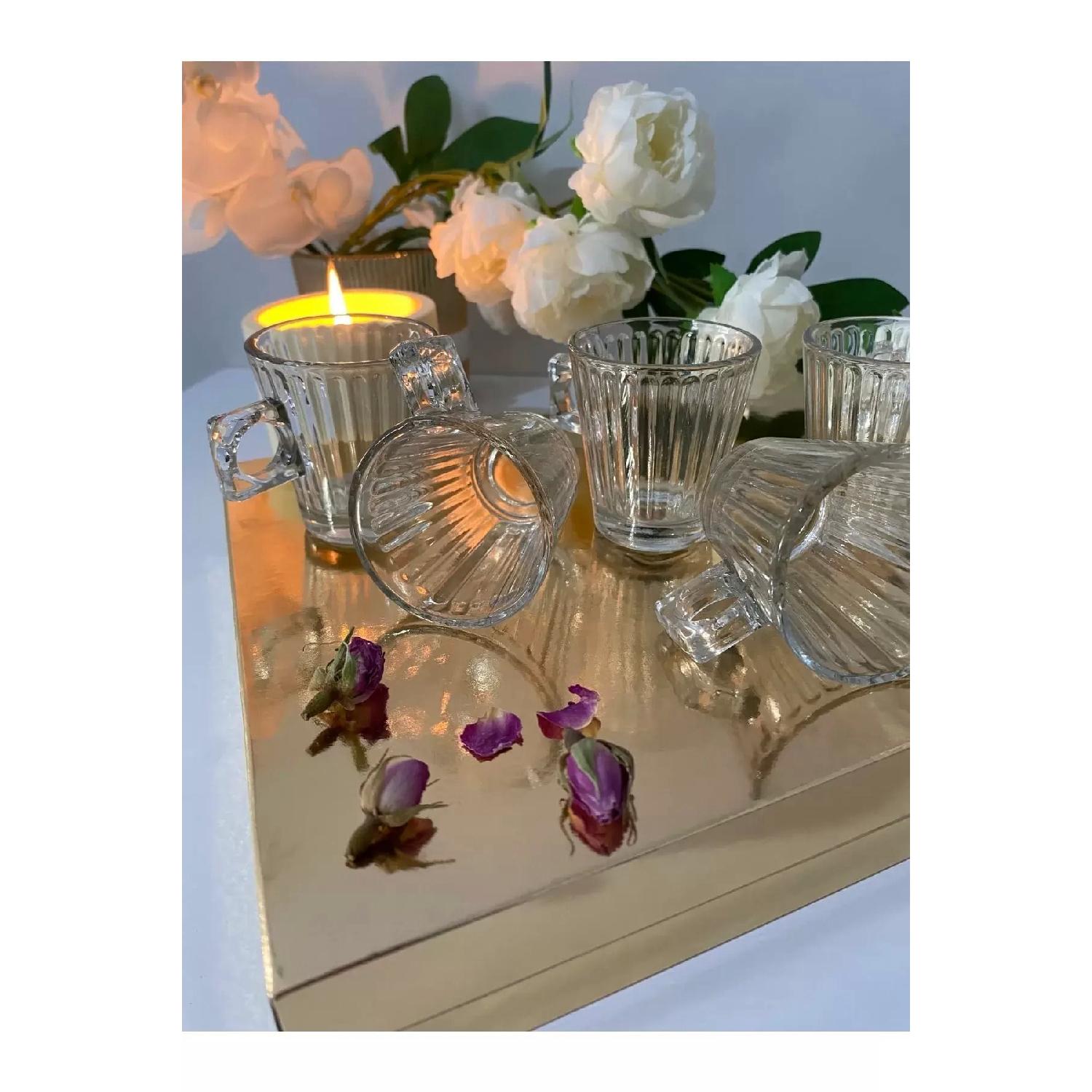 

Набор из 6 стеклянных чашек для кофе эспрессо и чашек мини-размера, 6 предметов