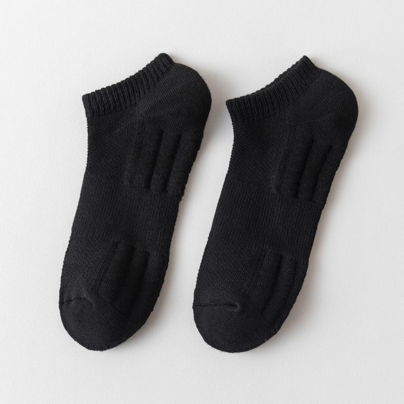 Men's White Summer Basketball Socks - Sweat-Absorbent, Deodorant, Mid-Tube, Ideal for Running & Sports