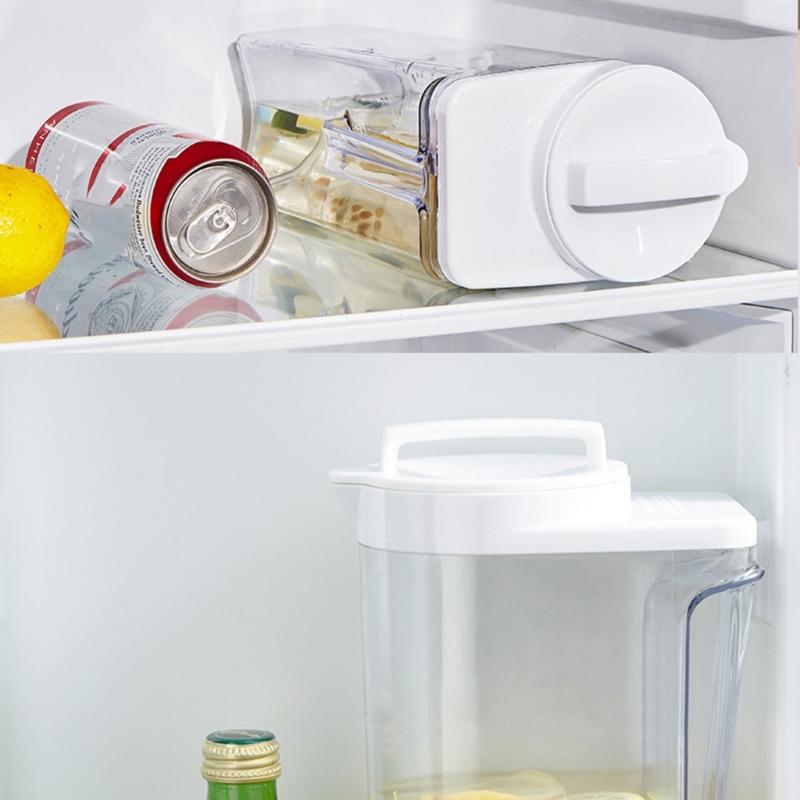 Drink Container With Leakproof Secure Screw Lid Heatproof Plastic Pitcher For Kitchen Outdoor Beverage Bottle Family Use