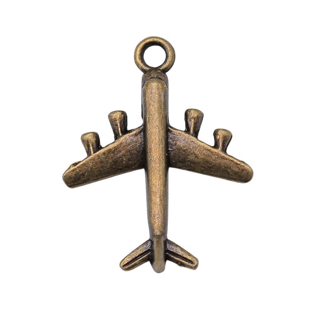 Airplane Charms Multi Color Alloy Car Pendants For Travel Themed Jewelry