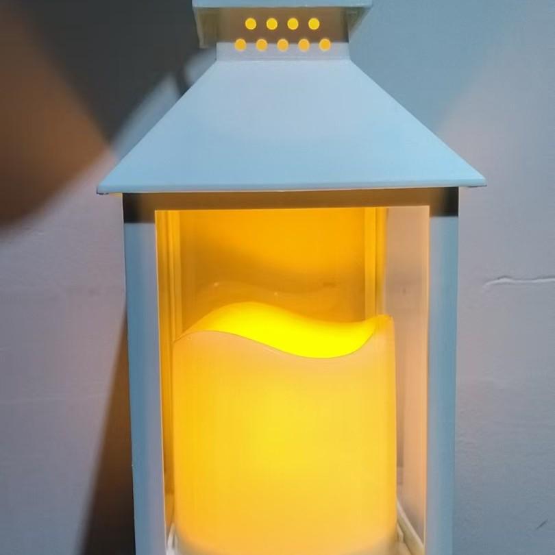 Retro Romantic LED Wind Lantern: Cross-border Candle Holder for Christmas, Halloween Night Light