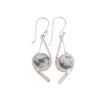 Natural Dendritic Opal Gemstone 925 Sterling Silver Handmade Elegant Drop Earrings 2.00" For Special Occasion EE-53-25