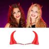 Cartoon Ox Horn Shape Lolita Hair Clip Headwear Anime Cosplay Party Costume Prop