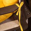 Extend Thickene Backrest Integrated Office Sedentary Chair Cushion Autumn Winter Student Seat Mat Solid Color One-piece Cushion