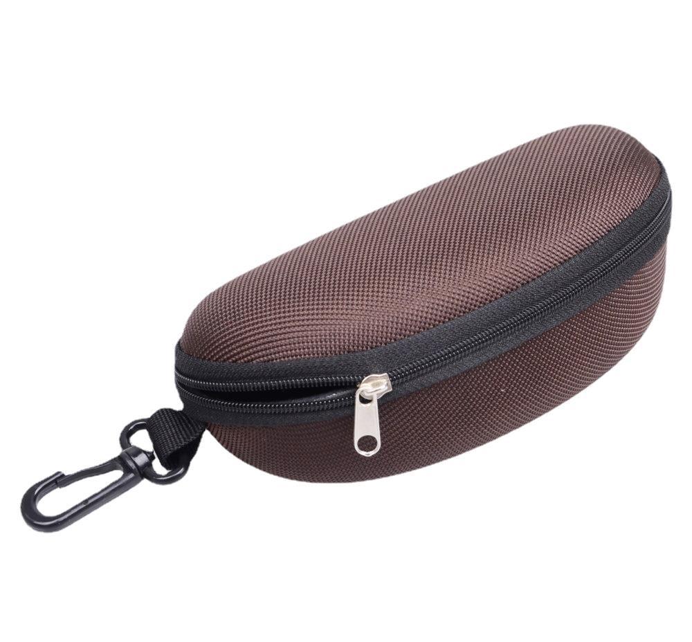 

Portable Sunglasses Case with Clip Hard Shell EVA Travel Zipper Carabiner Eye Glasses Protector Accessory
