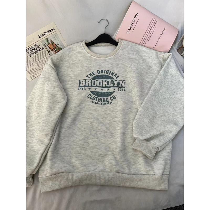 YYFS Damenmode, lässig, Frühling und Herbst, langärmelig, O-Ausschnitt, Blusen und Hemden