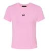 MO&Co. M-Logo Stretch Cotton Crop T-Shirt