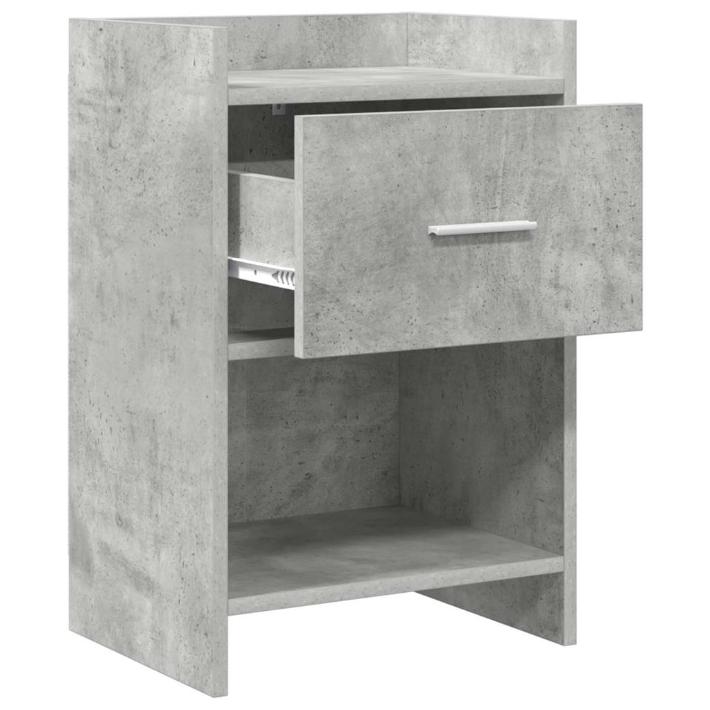 Nightstands 2 pcs Concrete Grey 40 x 30 x 60 cm Engineered Wood