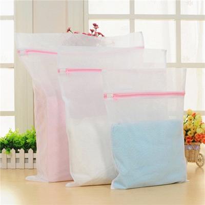 Soft Zipped Wash Bag Laundry Washing Mesh Net Underwear Bra Clothes Sock Durable