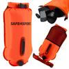 Safety Buoy with a Pocket for Items Masterswimmer Active + External Pocket