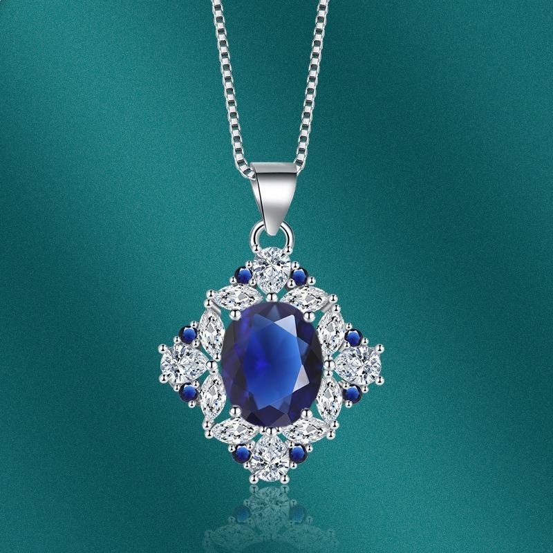 Sace Gems Collier pendentif classique de luxe en Zircon pour femmes, bijoux, cadeau de fête de promesse de mariage