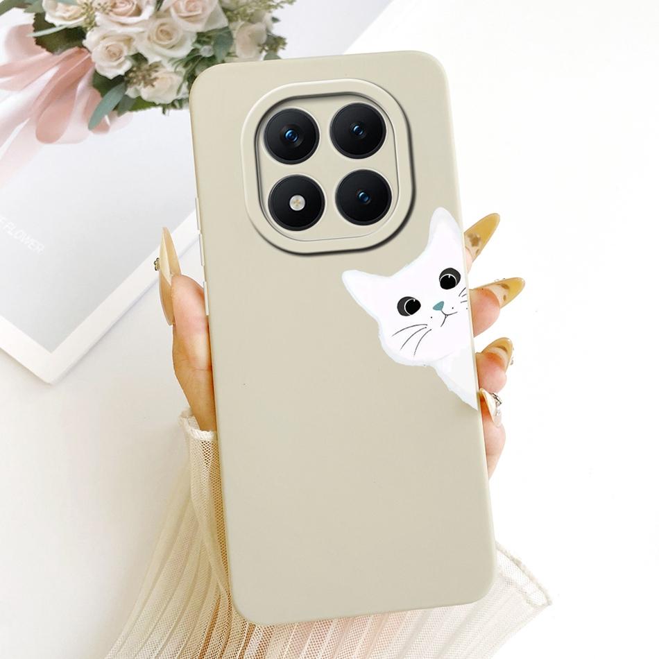For Xiaomi Redmi Note 15 Pro+ 15Pro 5G Cute Cat Flower Cartoon Phone Case For Redmi Note 15 Pro Plus 5G Soft Silicone Bumpers