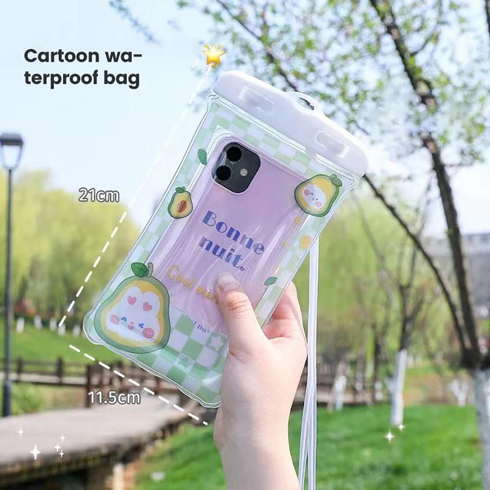 1Pcs Air Bag Shockproof Waterproof Phone Case Cartoon Rabbit Phone Cover New Phone Bag