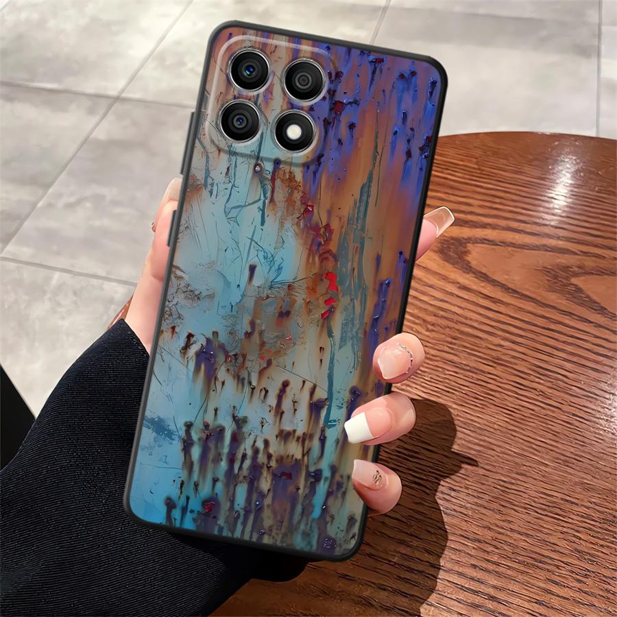 Case for Honor 70 X9c X7a X9a 90 Lite X9 8X X8 Funda Phone Cover Rust Art