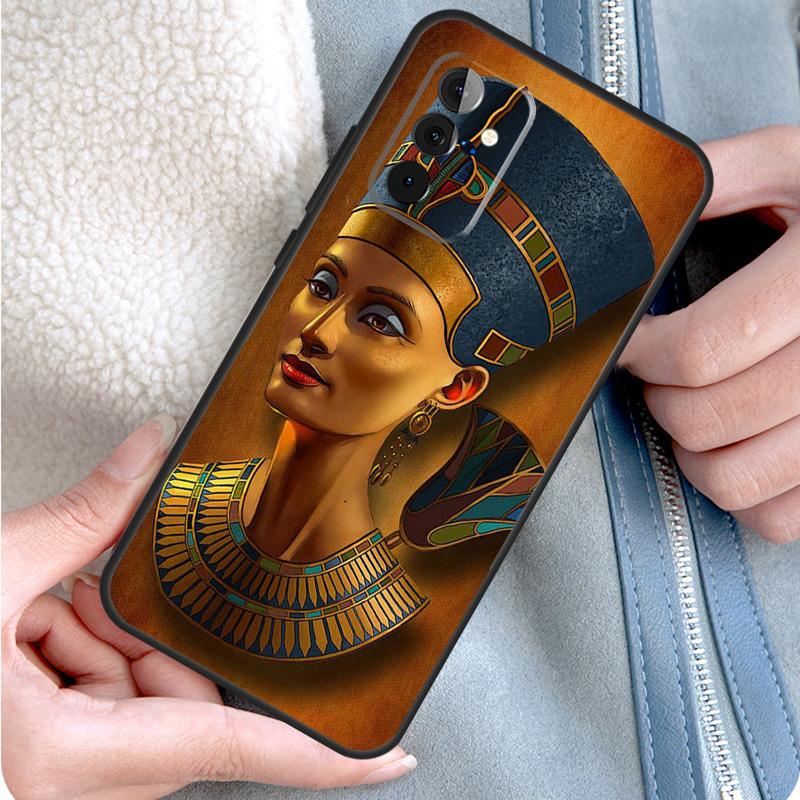 Egypt Nefertiti Anubis Ankh Phone Case For Samsung Galaxy A54 A34 A14 A15 A25 A35 A55 A53 A33 A13 A52 A32 A12 A51 A71