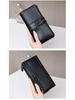 Women's RFID Retro Long Wallet: Large Capacity, Multi-Card Slot & Snap Button Closure Coin Purse