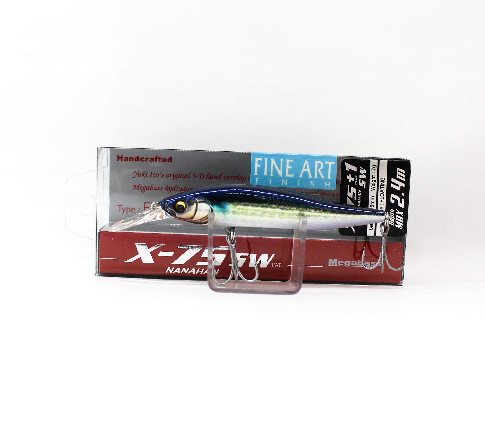 Megabass X-Nanahan +1 SW 75 мм 1/4 унции Плавающий воблер FA Bora (3593)