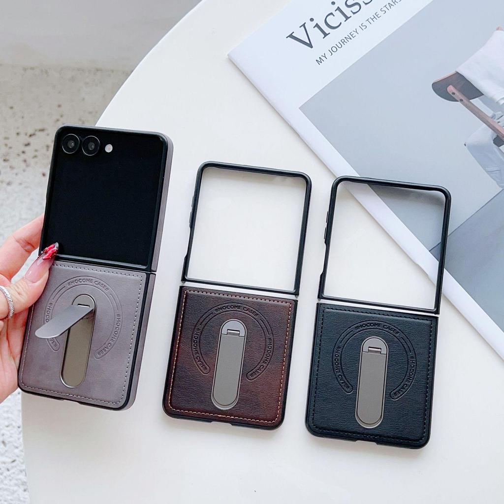 Samsung Z Flip7 Armor Shield Rotating Stand Magnetic Case