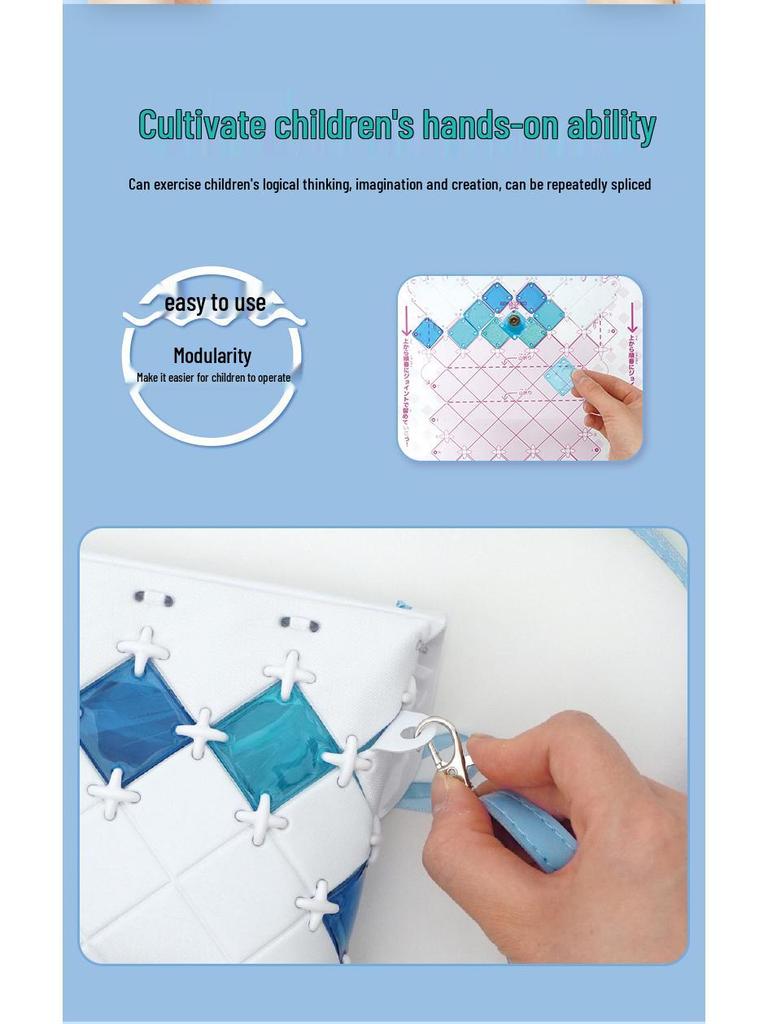 Japanese DIY Girls' Handmade Toy Splicing Bag - PCR-041 Birthday Gift