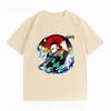 Demon Slayer Tanjiro Kamado Print Tshirt Casual Short Sleeve Cotton Anime Streetwear Unisexs Tshirt