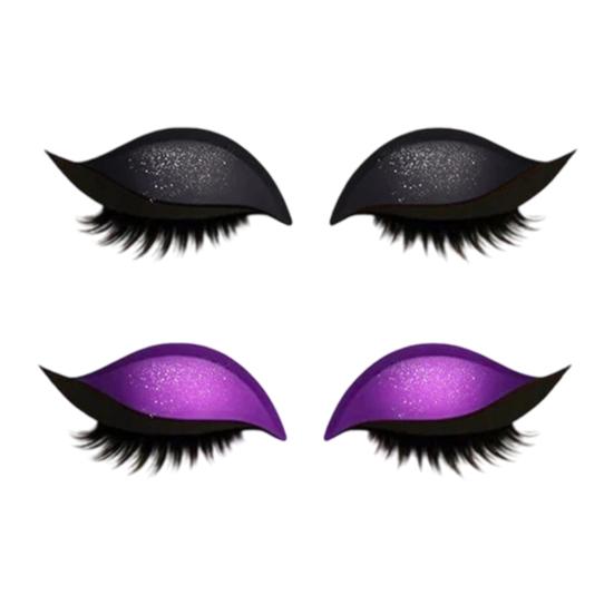 2 Líné samolepky Oční stíny Pár řas Opakovaně použitelné Samolepky pro líčení očí