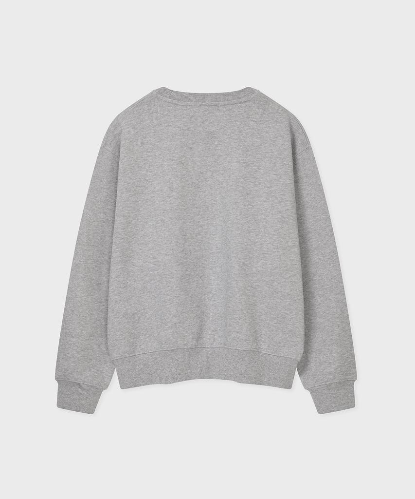 FALLETT [24Fw] I Love Sweatshirt Gray