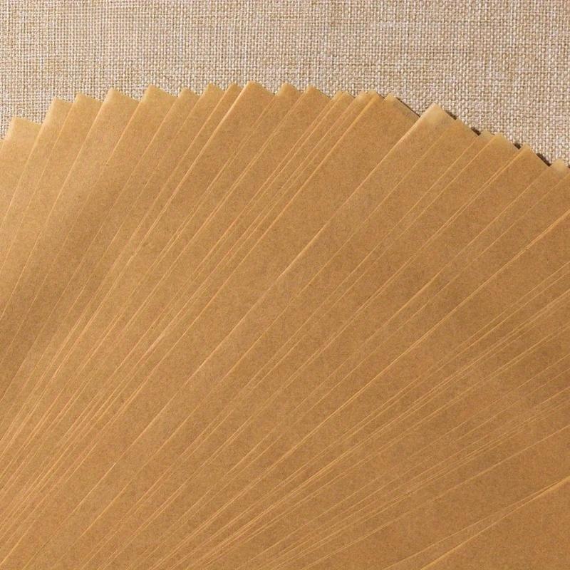 50 Stück Premium Backpapier - Antihaftbeschichtet, Öl- und Wasserabweisend, Geeignet für Heißluftfritteuse, Dampfgarer und Ofenkochen
