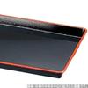 Made In Overflowing ABS Shaku Black and Size SL J-kitchens Placemat, Tray, Japan, Tray, 2.3 Fabric, Red,