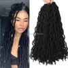 Synthetische weiche Gypsy Locs Haarbraids Extensions Wellig lockige Häkel-Twist Expression Braiding Hair Göttin Faux Gypsy Hair Locs