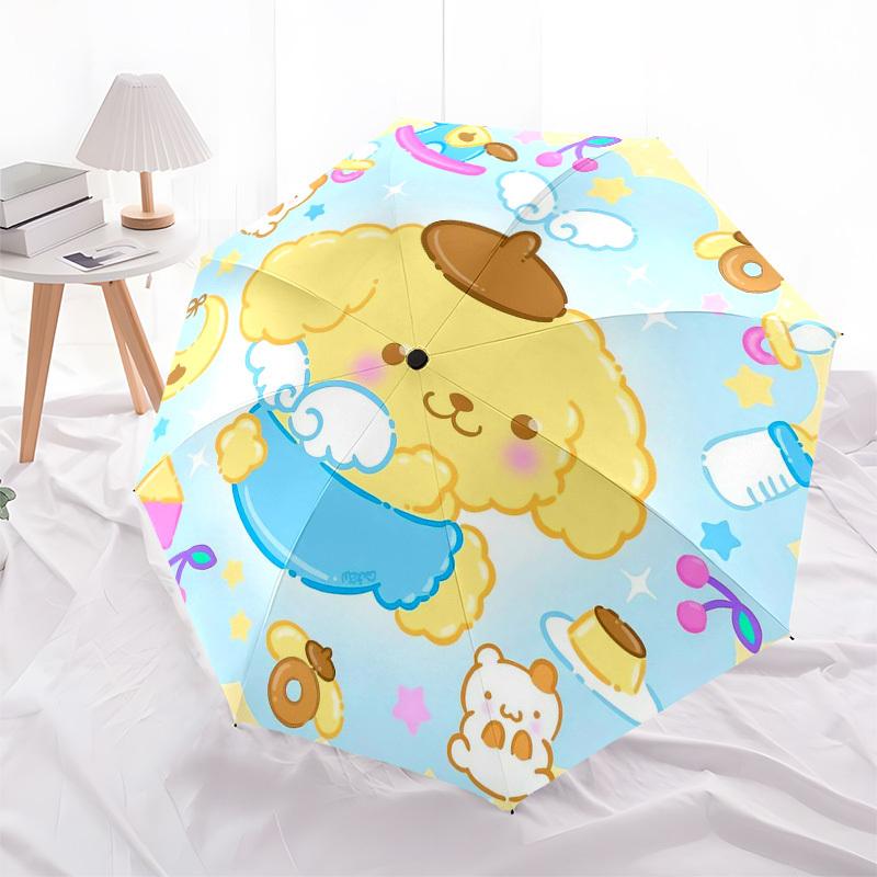 1pc Poodle Bath Time Umbrella with Plastic Handle, Suitable for All Seasons Outdoor YUSAN267