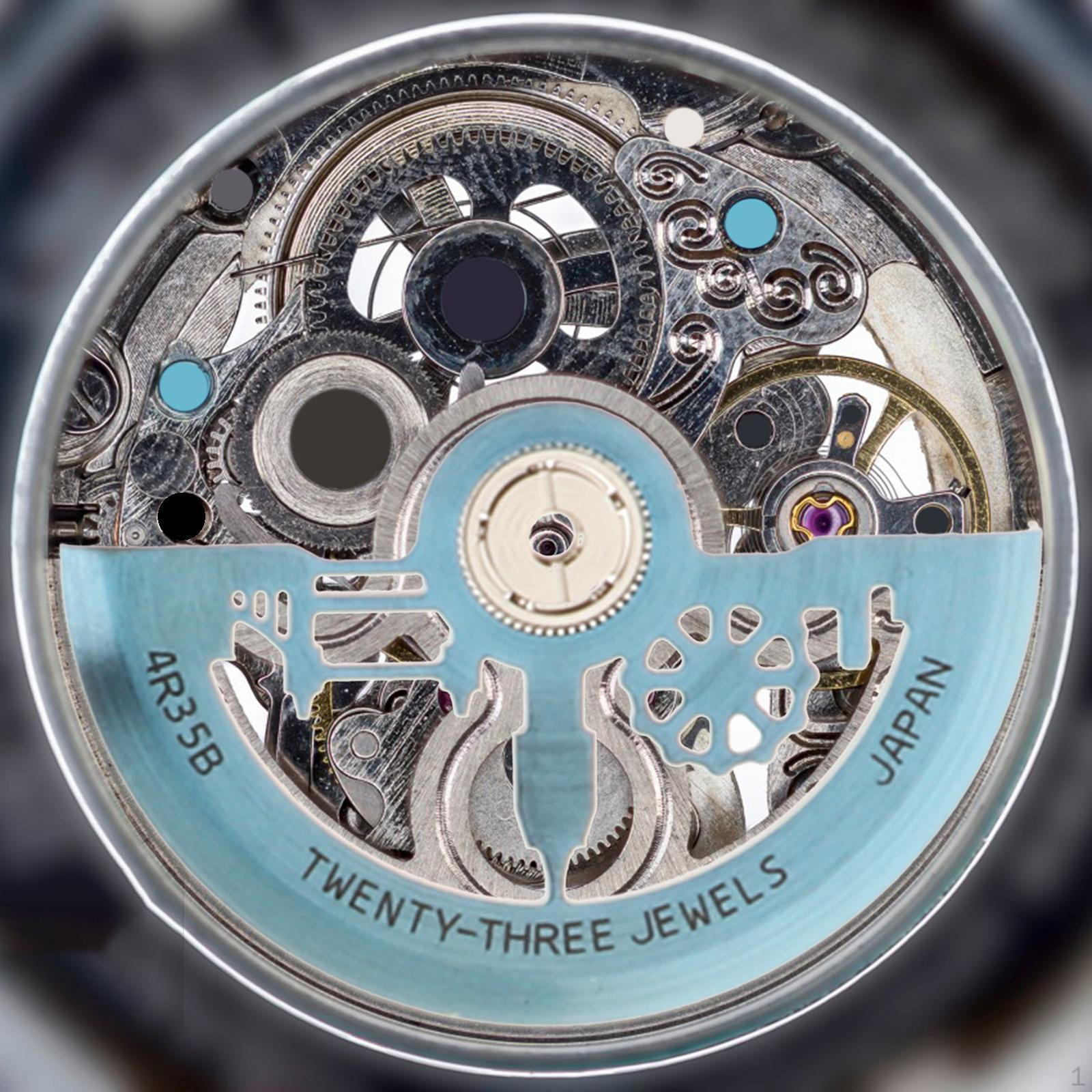 

Компоненты ротора для механических часов NH38 мужские и женские Blue