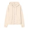 Women's Fashion Casual Solid Color Sweatshirt Autumn/Winter Long Sleeve Pocket Cardigan Jacket Zipper Hoodie Coat
