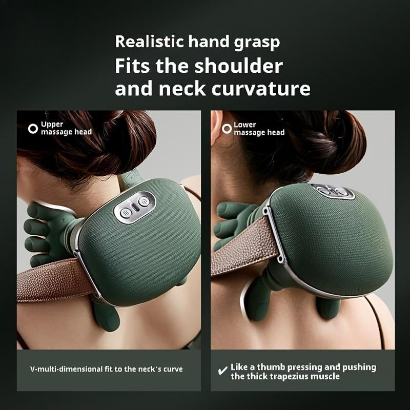 Finger Pressure Kneading Electric Massager - Portable Deep Tissue Massager, Suitable for The Back, Neck, Shoulders, and Lower Abdomen